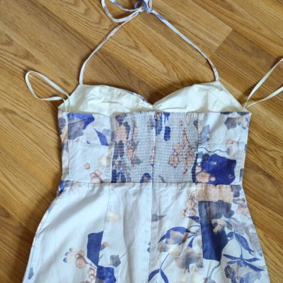 Aritzia Sunday Best Violet Lined Halter Top Mini Dress Sz M - Picture 5 of 7